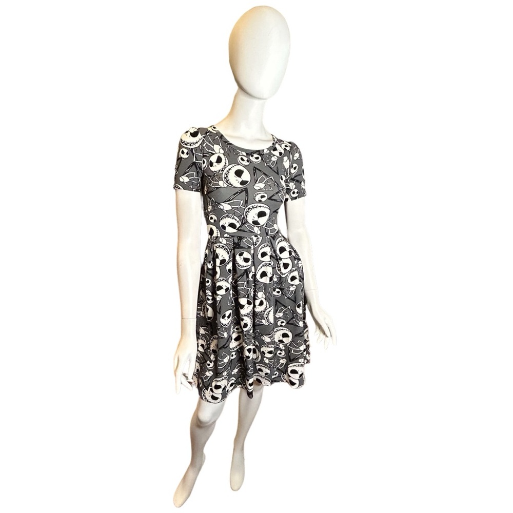 NEW Lularoe Disney Collection Nightmare Before Christmas Amelia Dress Size XXS